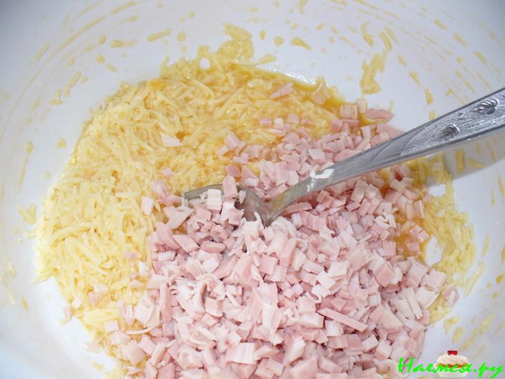 Сырные Вафли с ветчиной&nbsp;