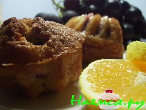 Виноградные кексы с вином