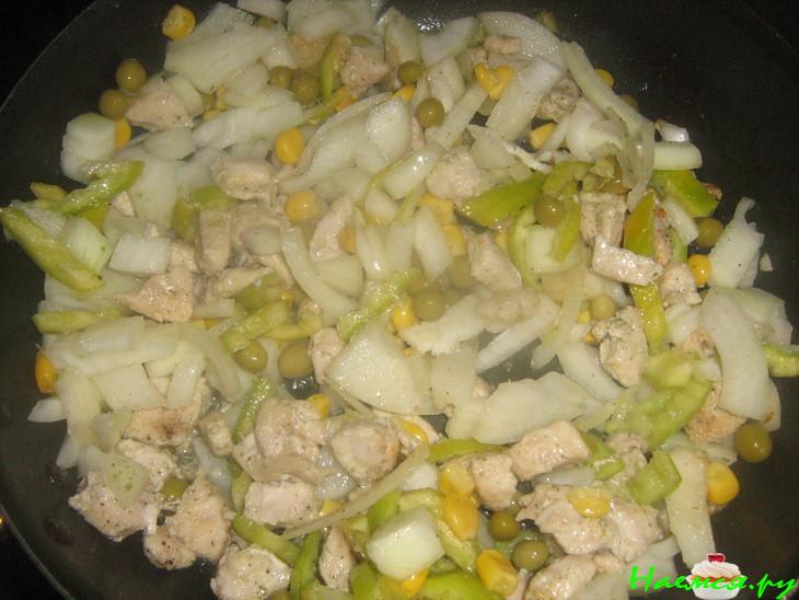 Нежное куриное филе с болгарским перчиком