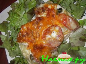 Свинина с овощами и каперсами