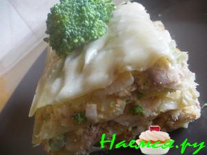 Лазанья с тунцом
