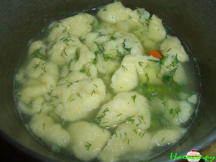 Густой суп с клецками (с 1 года) Густой суп с клецками (с 1 года)