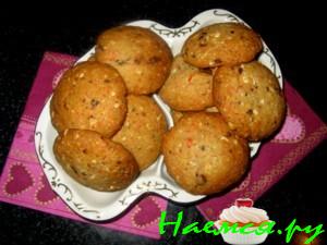 Печенье с белым шоколадом, ореxами и кокосовой стружкой Печенье с белым шоколадом, ореxами и кокосовой стружкой