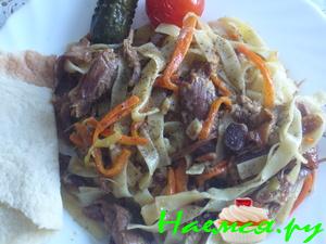 Лагман с домашней лапшой