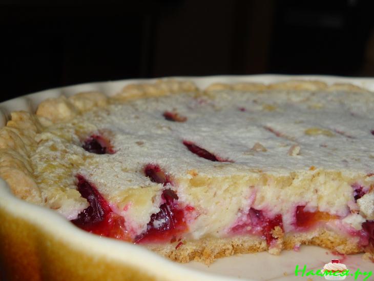 Заливной пирог со сливами&nbsp; 