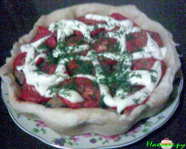 Пицца-пирог для постящихся и вегетарианцев Пицца-пирог для постящихся и вегетарианцев