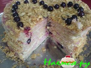 "Розовый" слоёный торт "Розовый" слоёный торт