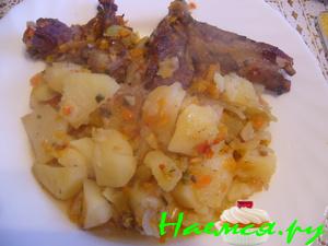 Бараньи рёбрышки в горшочке