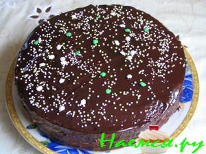 Торт "Сникерс" в шоколаде Торт "Сникерс" в шоколаде