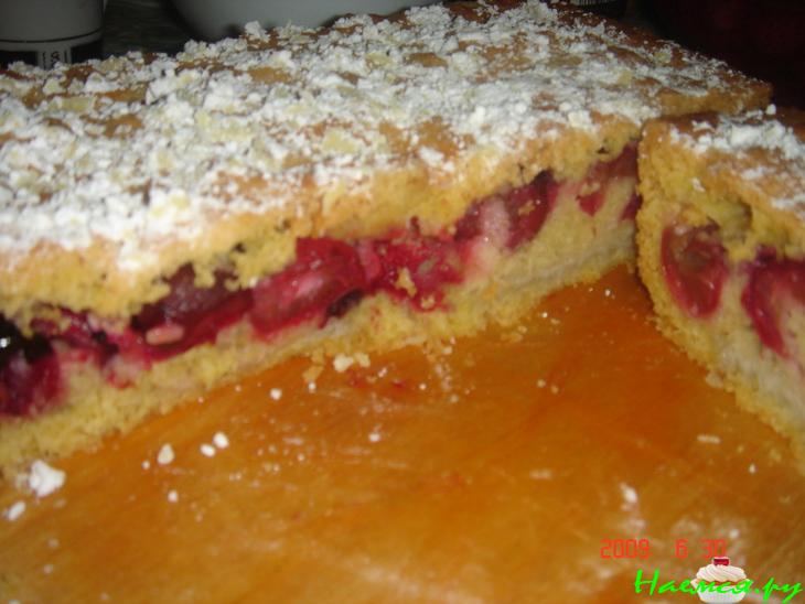 Вишневый пирог (песочный)