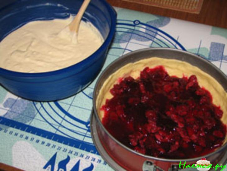 Творожный чизкейк с вишней Творожный чизкейк с вишней