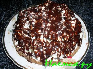 Торт "Панчо" с ананасом и орешками