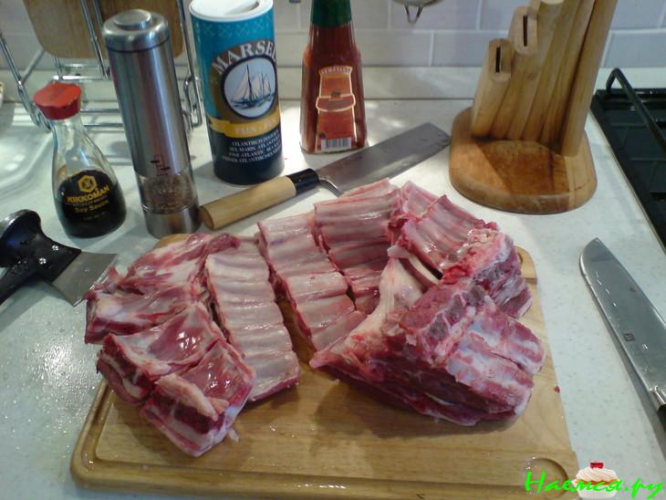 Бараньи ребрышки с картофелем