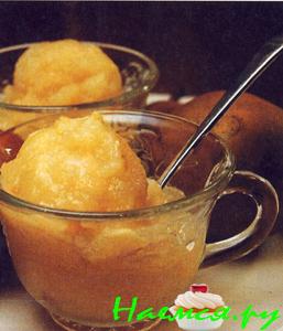 Грушевое сорбе с граппой