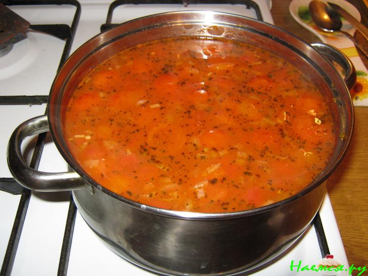 Томатный суп с базиликом Томатный суп с базиликом