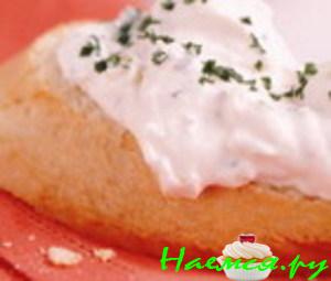 Вафельные мясные гренки