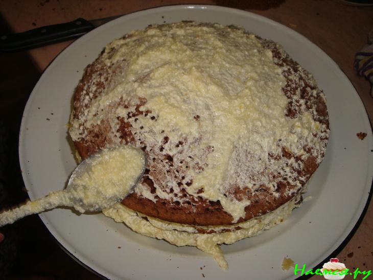 Торт "Птичье молоко" с кремом Торт "Птичье молоко" с кремом