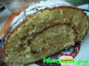 Рулет с апельсиновым кремом