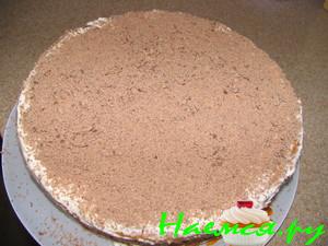 Вишнёвый пирог со сливочным кремом