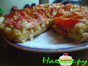 Слоёный пирог с овощами