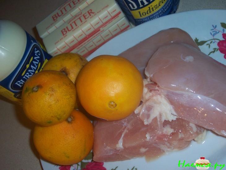 Курочка в апельсиновом соусе