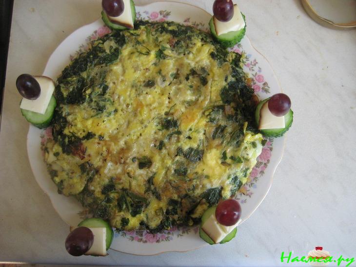 Жаркое из яиц на овощной подушке "Шесть бакинских коммерсантов"