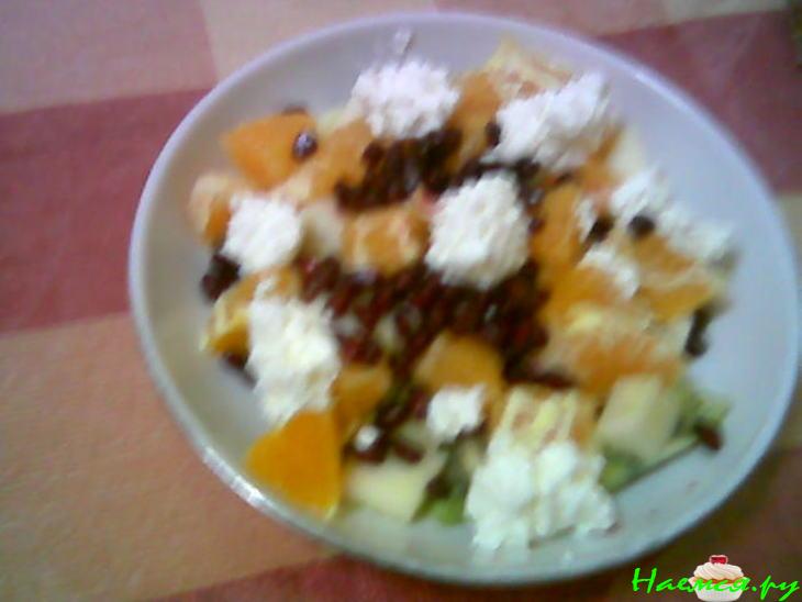 Фруктовый салат с творогом Фруктовый салат с творогом