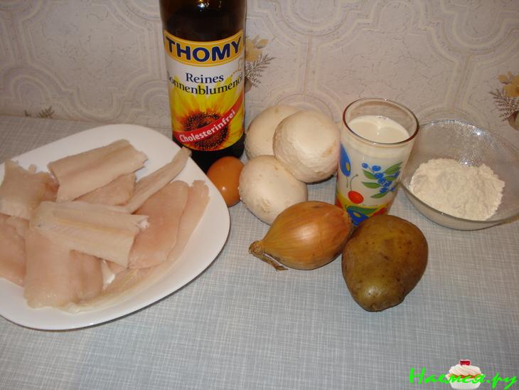 Рыба в соусе "Бешамель"