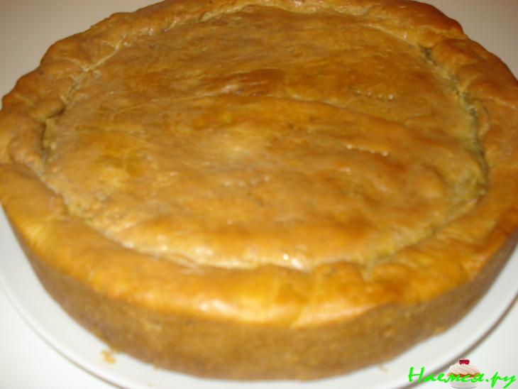 Пирог с мясом (смешанный фарш)