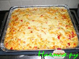 Мясо запеченное с консервированными грибами