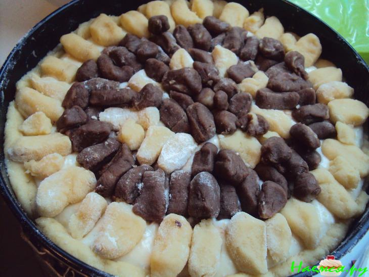 Творожный пирог с шоколадом