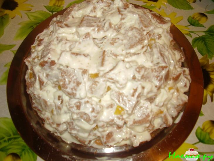 Торт 'Панчо' с кремом на сгущенном молоке