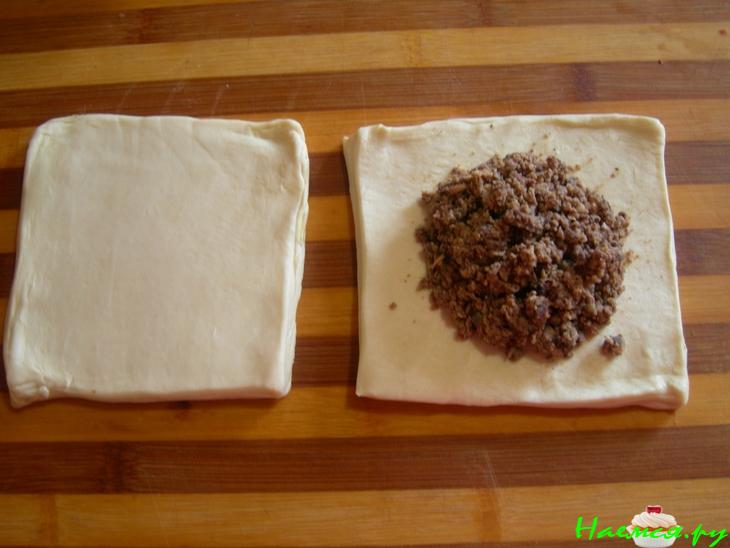 Пирожки слоеные с ливером