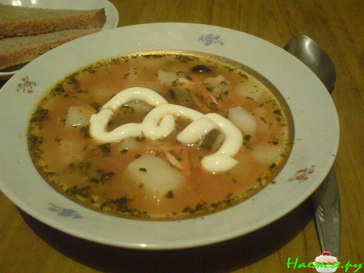 Рыбная солянка по-домашнему