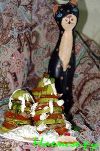 Башенки из кабачков Башенки из кабачков