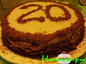 Торт "Медовик" (тесто не заварное)