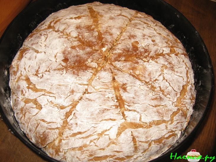 Хлеб на кефире, без дрожжей, с чем душе угодно