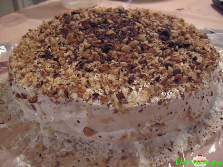 Торт с черносливом и грецкими орехами