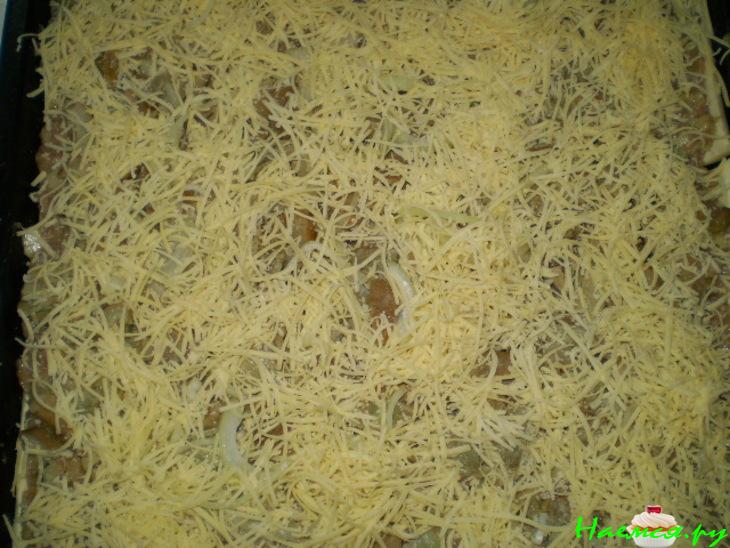 Пицца из слоенного теста