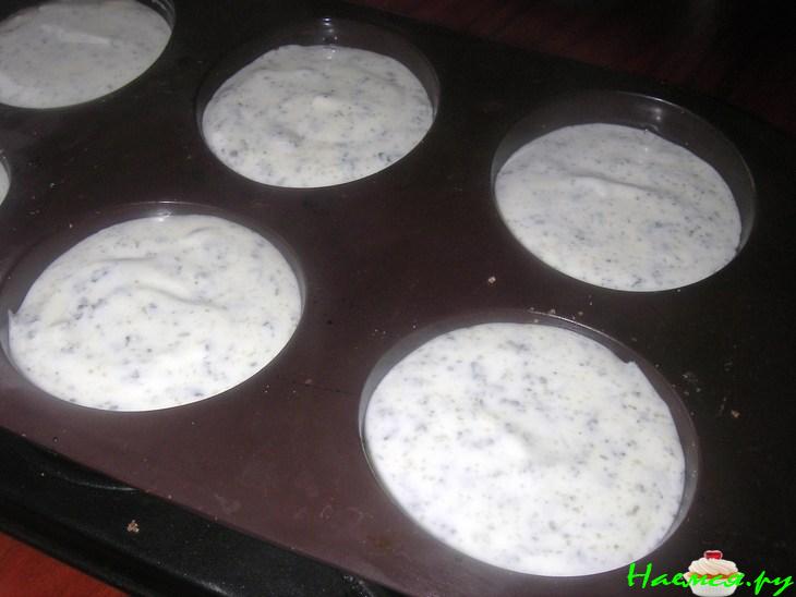 Мятно-творожные пирожные (чизкейки)