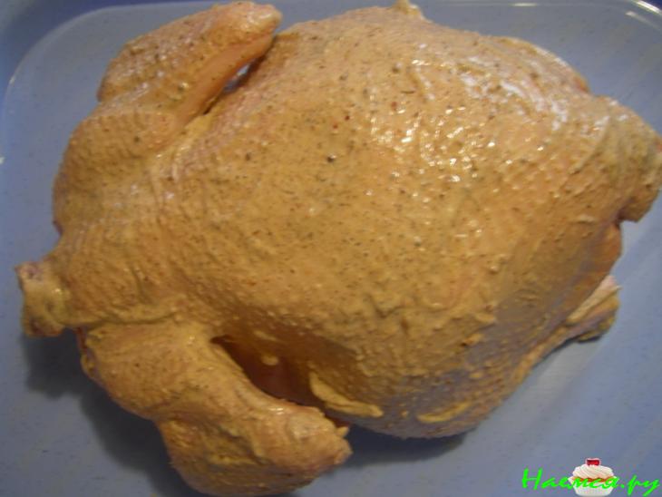 Курица на вертеле