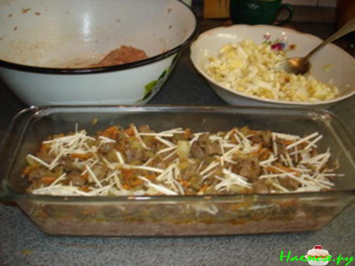 Мясная запеканка "С сюрпризом!"