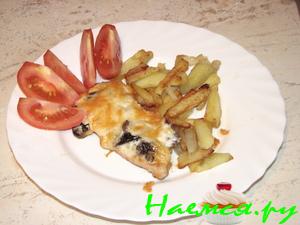 Курица "по-французски" с грибами Курица "по-французски" с грибами