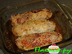 Куриные колбаски с печенью и грибами Куриные колбаски с печенью и грибами