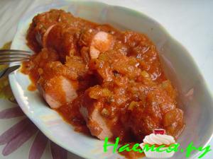 Currywurst - Жареные колбаски с соусом Карри