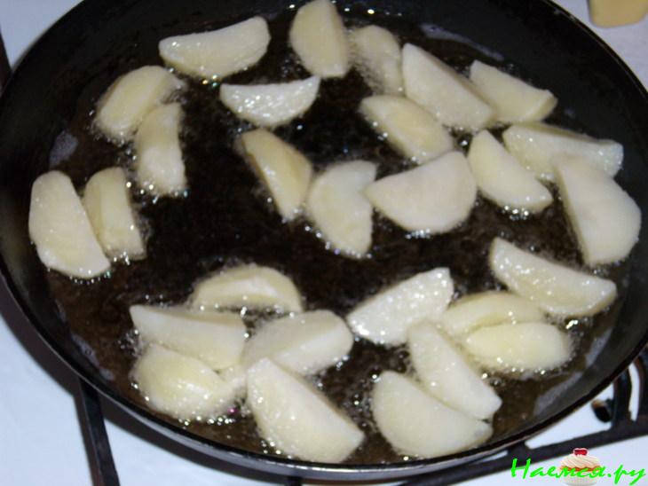 Картошечка жареная с горчицей, имбирем и мятой