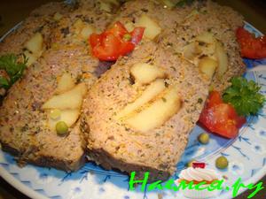 Мясной хлеб с картофельной начинкой Мясной хлеб с картофельной начинкой