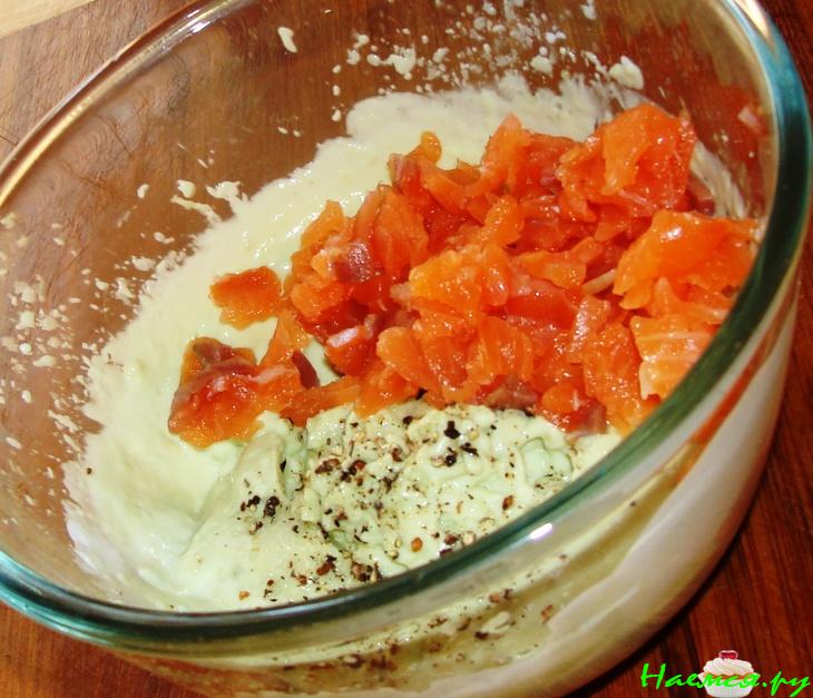 Авокадо с лососем