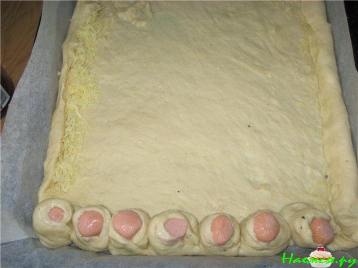 Пицца с белым соусом