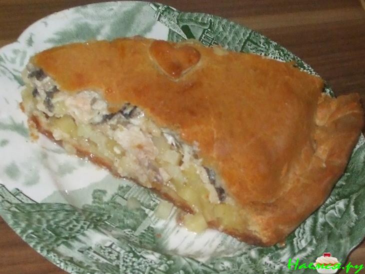 Пирог с форелью